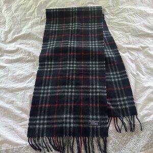 Burberry 100% Cashmere Scarf Plaid